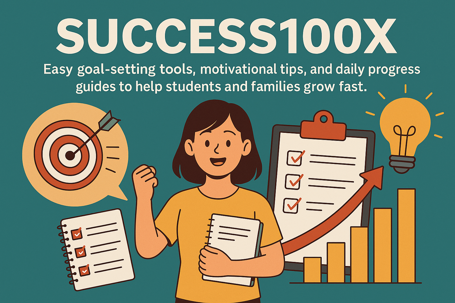 Success100x helps teens and families reach personal goals easily