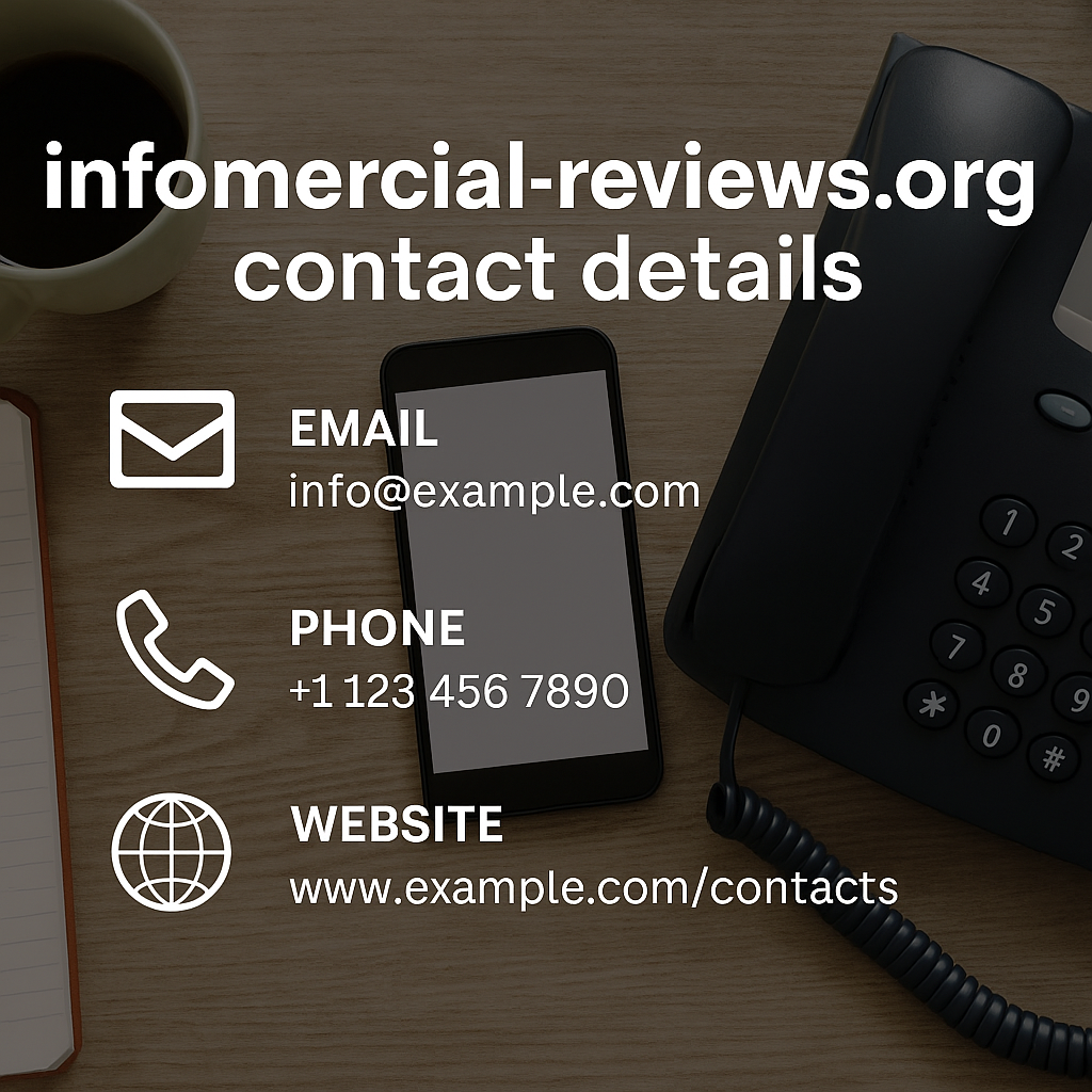 Infomercial-reviews.org contact details: Reaching Out Made Easy