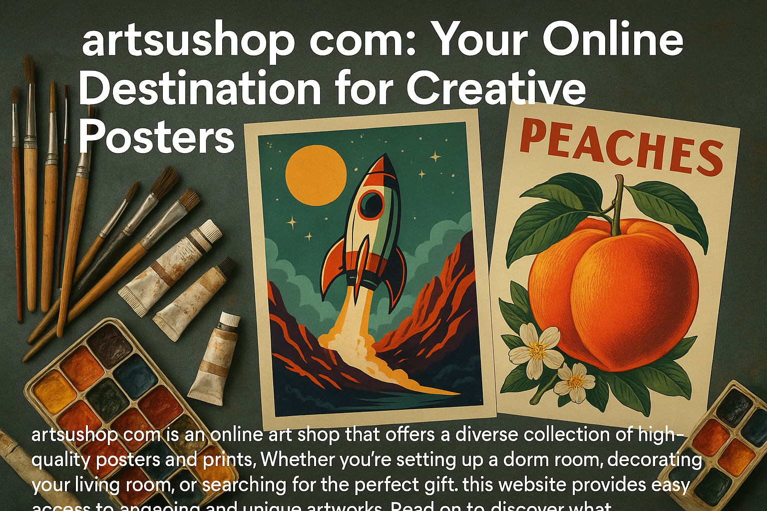 Artsusshop .com: Your Online Destination for Creative Goods